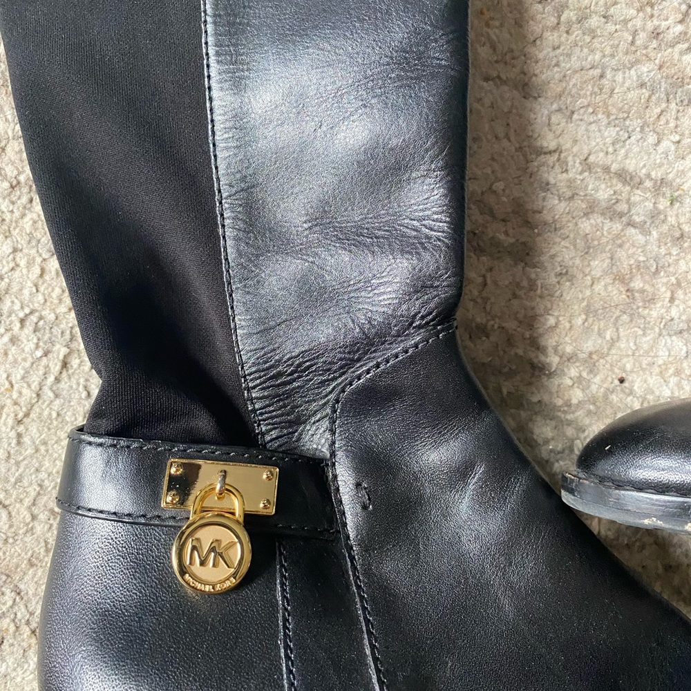 Michael Kora Knee Black Boots - Picture 3 of 9